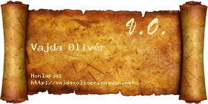 Vajda Olivér névjegykártya